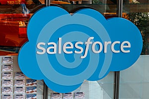 Indianapolis - Circa May 2018: Interior of the Salesforce Tower. Salesforce.com is a cloud computing company IV