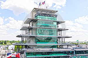 The Pagoda at Indianapolis Motor Speedway. IMS prepares for the running of the Indy 500