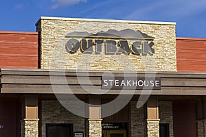 Indianapolis - Circa November 2016: Outback Steakhouse Restaurant Location. Outback offers an Australian themed experience IV