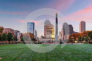 Indianapolis, Indiana, USA War Memorials and Skyline photo