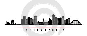 Indianapolis skyline horizontal banner.