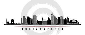 Indianapolis skyline horizontal banner. photo
