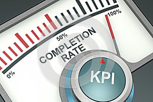 Indicator for completion rate for KPI