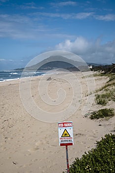 Indicator sign of unattended zone in Portugal