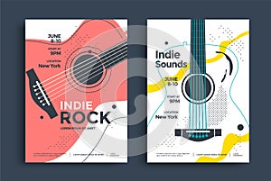 Indie Rock Poster Flyer Template photo