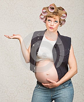 Indifferent Pregnant Woman