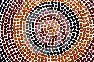 Indigenous Australian art Dot painting.