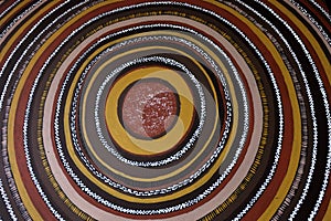 Indigenous Australian art Dot painting background