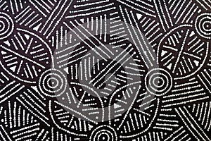 Indigenous Australian art Dot painting background photo