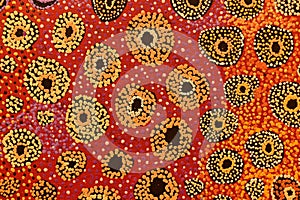 Indigenous Australian art Dot painting background