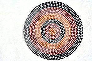 Indigenous Australian art Dot painting.