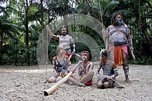 Indigenous Australians People in Queensland Australia photo