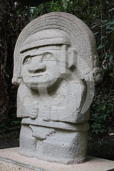 Indigenous sculpture of San AgustÃÂ­n, Huila, Colombia. photo
