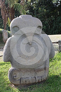 Indigenous sculpture of San AgustÃÂ­n, Huila, Colombia. photo