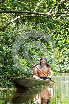 Indigenous Wooden Canoe