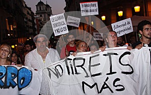 Indignados in Madrid