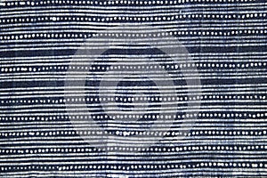 Indigo batik cloth photo