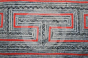 Indigo batik cloth design photo