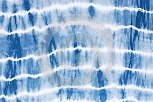 Indigo blue tie dye pattern abstract background.