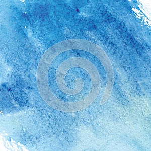 Indigo Blue Watercolor Background