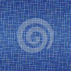 Indigo fabric seamless pattern. Abstract chambray texture. Blue textile denim. Modern linen background for design prints. Grunge w