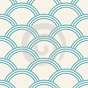 Indigo japanese seamless pattern Vector illustration of moroccan trellis pattern