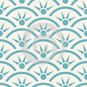 Indigo japanese seamless pattern Vector illustration of moroccan trellis pattern