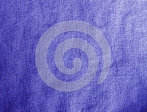 Indigo purple linen textured woven fabric background