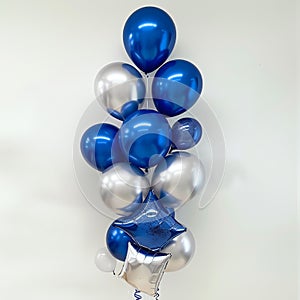 Indigo rectangular shaped foil balloon
