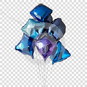Indigo rectangular shaped foil balloon