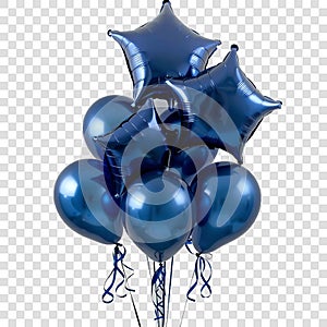 Indigo rectangular shaped foil balloon