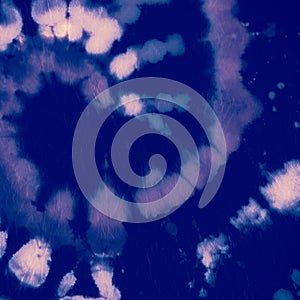 Indigo Tie Dye. Batik Old Patterns. Abstract Swirl.