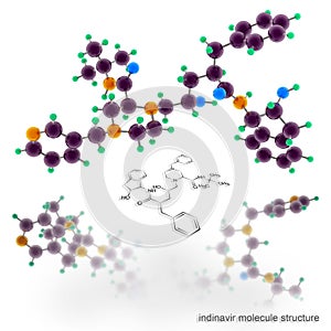Indinavir molecule structure