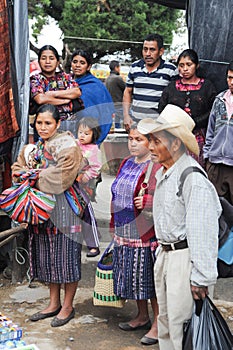 Indios maya at the market of Chichicastenango