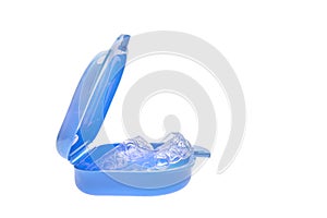 Individual dental trays for whitening in container