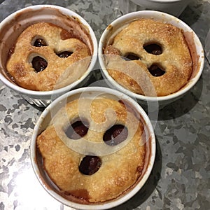 Individual Fruit Cobblers