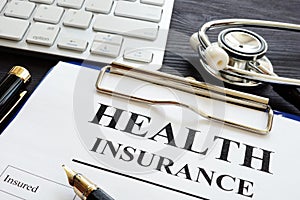 Individual health insurance policy.