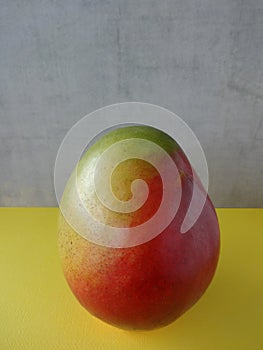 Individual Mango against a Colorful Background