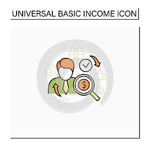 Individual payment color icon