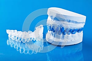 Individual tooth tray for whitening and mold