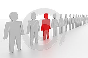 Individuality - business concepts in team