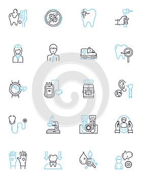 Individualized approach linear icons set. Personalization, Customization, Tailoring, Specificity, Focusing