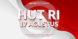 indonesia 17 agustus editable text effect