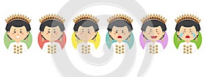 Indonesia Avatar with Various Expression