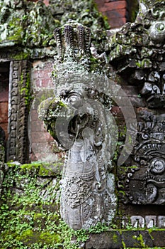 INDONESIA, BALI - JANUARY 20, 2011: Balinese traditional religious sculptures close-up.
