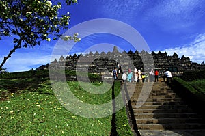 Indonesia, Central Java. The temple of Borobudur