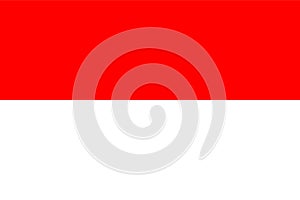 Indonesia flag standard size in asia