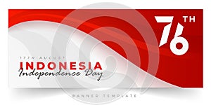 indonesia independence day baner template