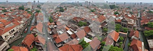 Indonesia, Jakarta City, Kota Tua Historic District, with preserved buildings and the atmosphere of ancient times