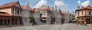 Indonesia, Jakarta, Kota Tua Historic district, with preserved buildings and the atmosphere of ancient times